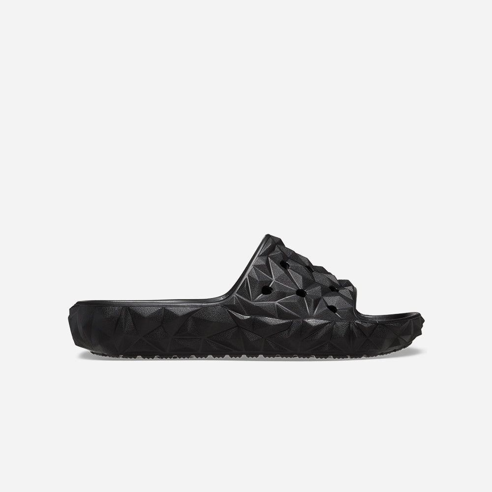 Crocs - Dép nam nữ Classic Geometric V2 Black Lifestyle