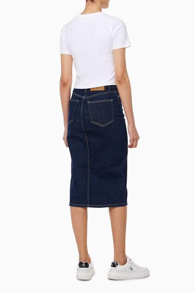 Calvin Klein - Váy jeans CK nữ Premium Pencil Denim Skirt