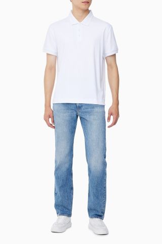 Calvin Klein - Áo polo tay ngắn CK nam Regular Embossed Tipping Polo