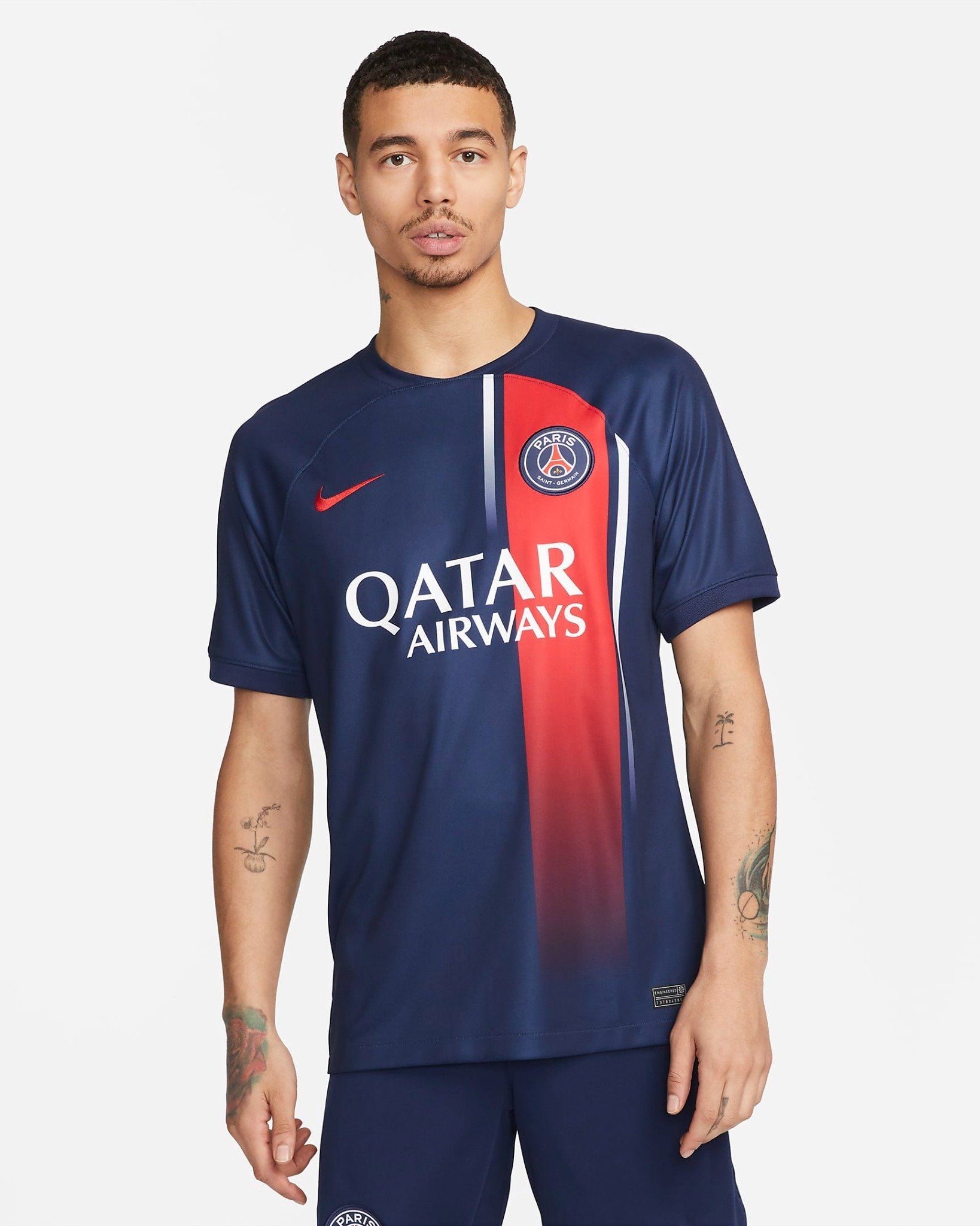 Nike - Áo đá banh Nam Paris Saint-Germain 2023/24 Stadium Home Men's Nike Dri-FIT Football Shirt