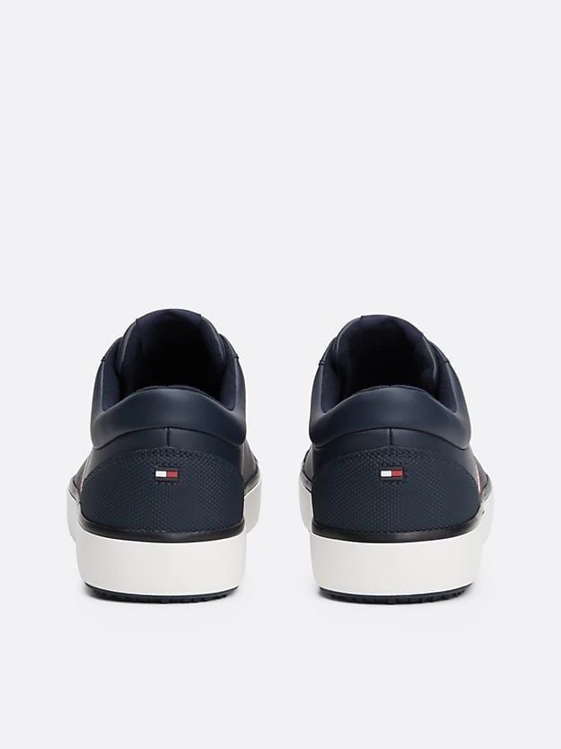 Tommy Hilfiger - Giày nam Leather Signature Tape Fine Cleat Trainers