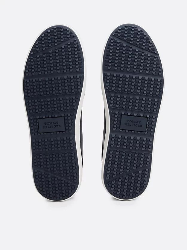 Tommy Hilfiger - Giày nam Leather Signature Tape Fine Cleat Trainers
