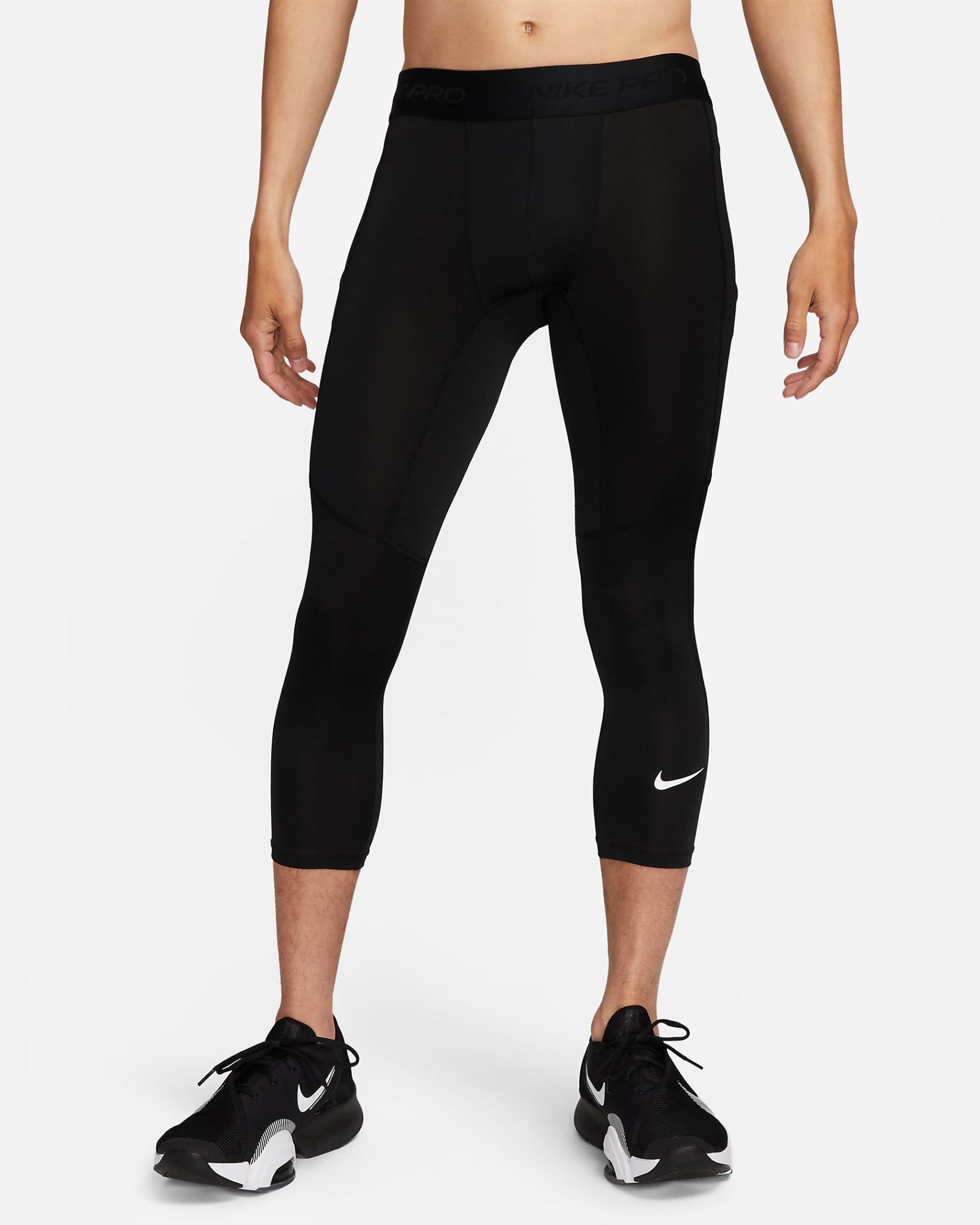 Nike - Quần dài ống ôm thể thao Nam Pro Men's Dri-FIT 3/4-Length Fitness Tights