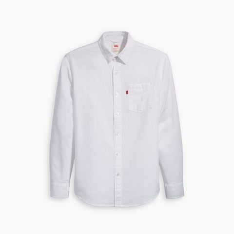 Levi's - Áo sơ mi tay dài nam Standard Sunset 1 Pocket Standard White 17