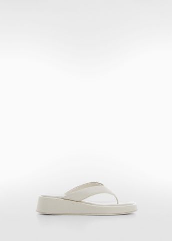 Mango - Xăng-đan nữ Platform Strap Sandals