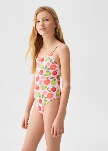 Mango - Đồ bơi bé gái Fruits Print Swimsuit