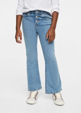 Mango - Quần jeans bé gái Flared Jeans