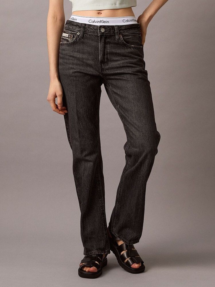Calvin Klein - Quần jeans dài CK nữ Relaxed Bootcut Jeans