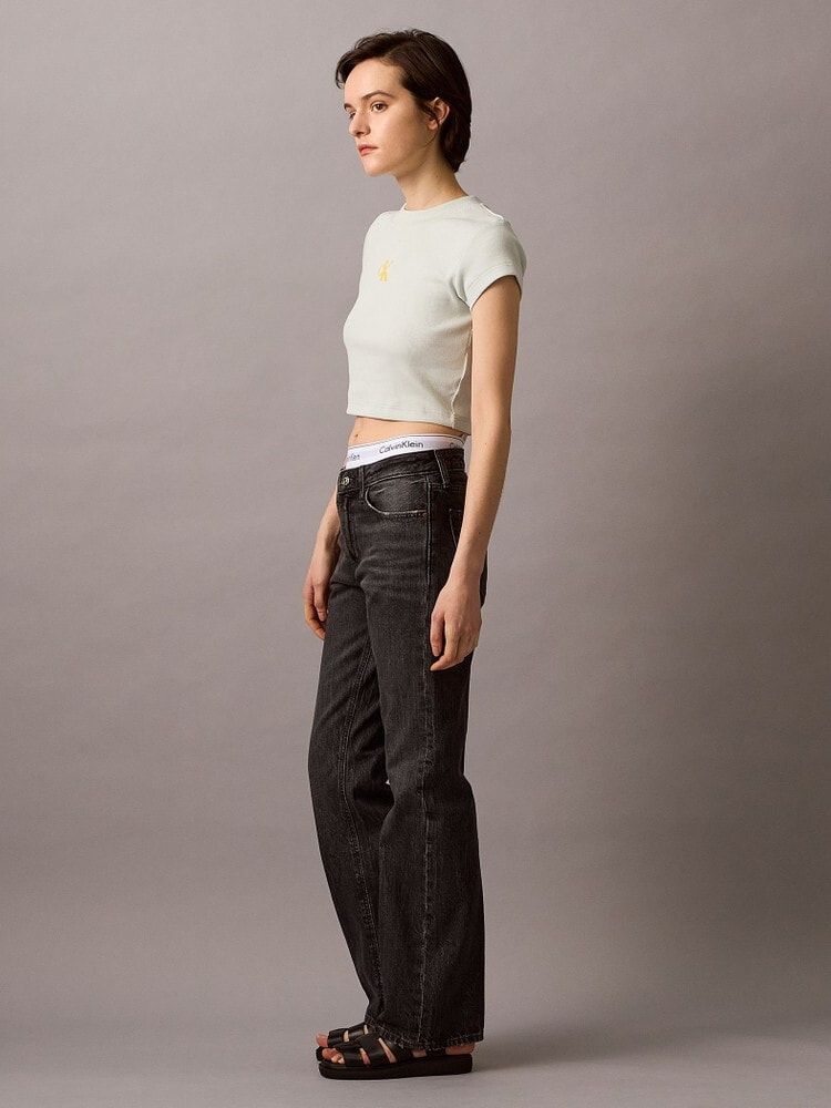 Calvin Klein - Quần jeans dài CK nữ Relaxed Bootcut Jeans