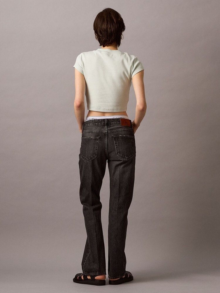 Calvin Klein - Quần jeans dài CK nữ Relaxed Bootcut Jeans