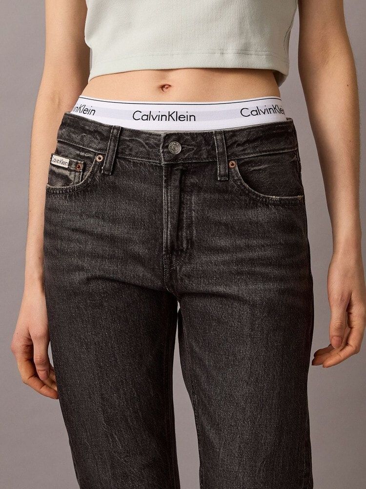 Calvin Klein - Quần jeans dài CK nữ Relaxed Bootcut Jeans