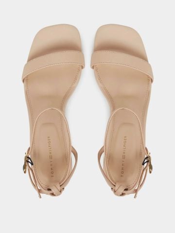 Tommy Hilfiger - Giày cao gót nữ Leather Knots Kitten Sandal