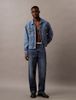 Calvin Klein - Áo khoác jeans CK nam 90s Allover Monogram Trucker Jacket