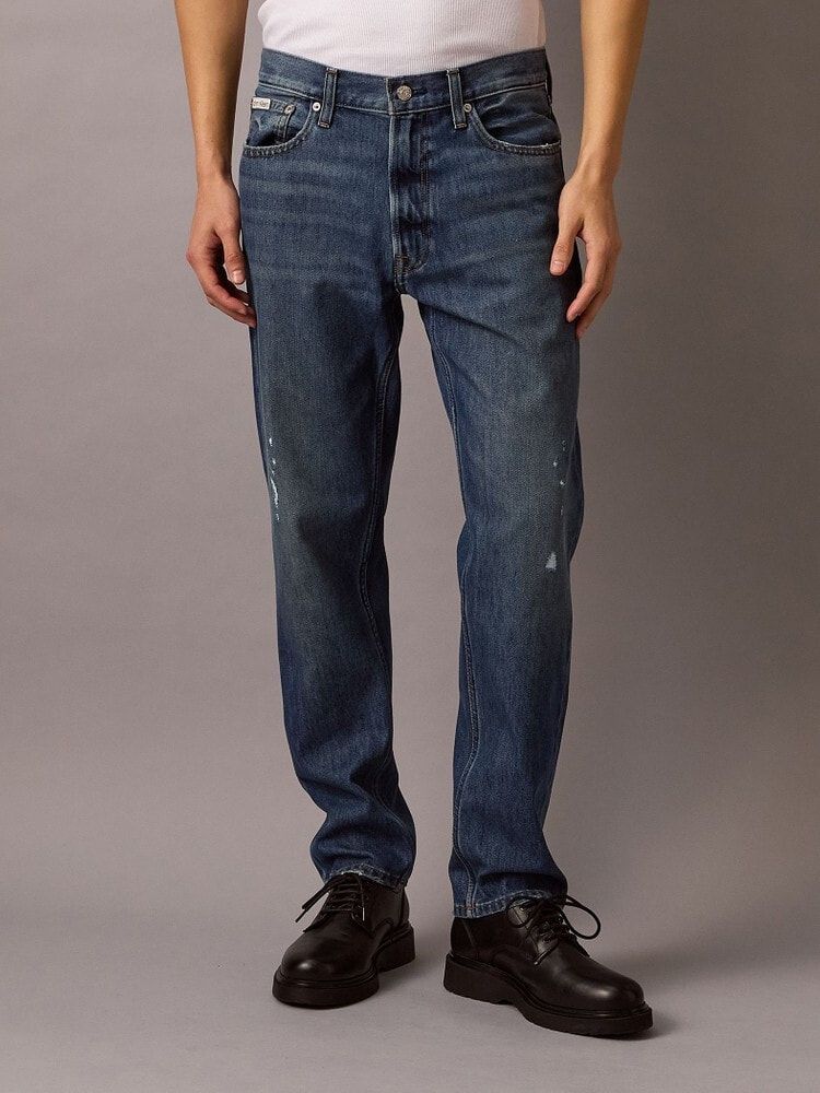 Calvin Klein - Quần jeans dài CK nam Classic Taper Faded Ck Blue 37 Technology