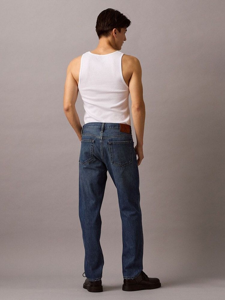 Calvin Klein - Quần jeans dài CK nam Classic Taper Faded Ck Blue 37 Technology