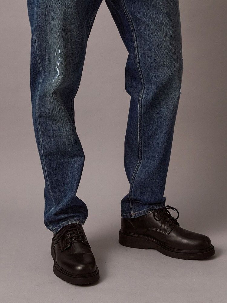 Calvin Klein - Quần jeans dài CK nam Classic Taper Faded Ck Blue 37 Technology