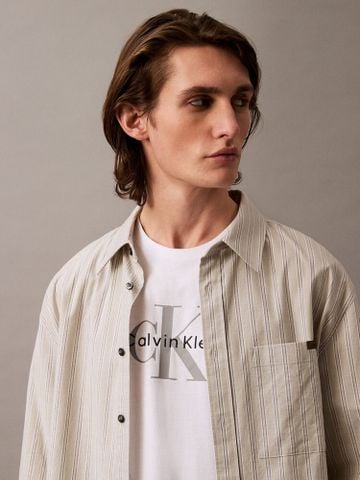 Calvin Klein - Áo thun thời trang CK nam Premium Hero Monologo Tee