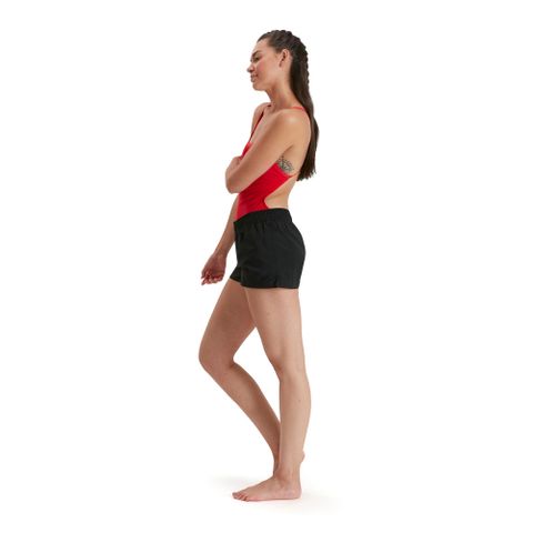 Speedo - Quần đi biển nữ Essential Wash Black Swimming