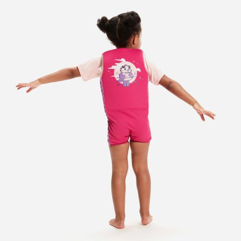 Speedo - Áo phao bơi bé gái Printed Float Suit Swimming