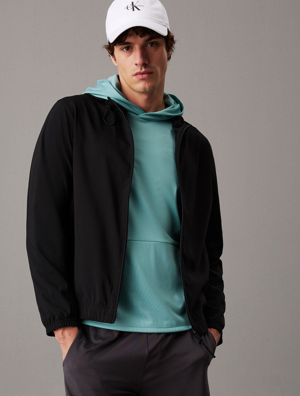 Calvin Klein - Áo khoác gió thể thao CK nam Essential Wind Jacket
