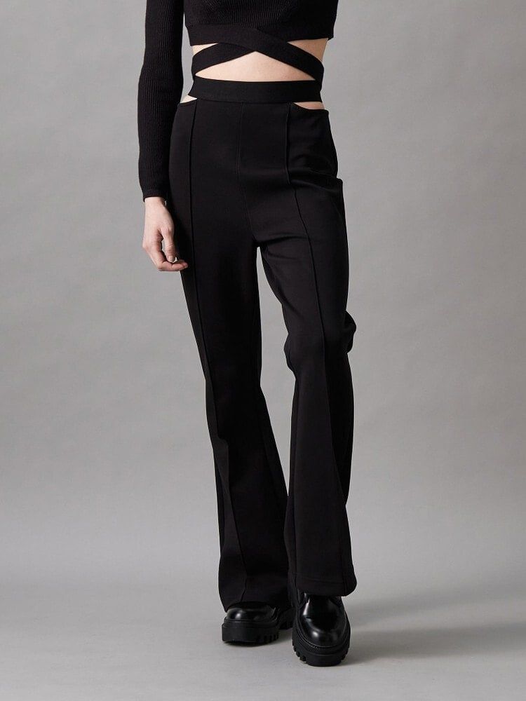Calvin Klein - Quần dài nữ Premium Double Knit Flare Pants