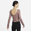 Nike - Áo tay dài thể thao Nữ Women's Tight Scoop-Back Long-Sleeve Mini-Rib Top