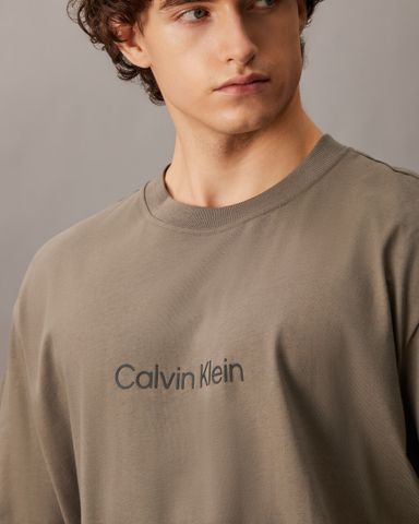 Calvin Klein - Áo tay ngắn thời trang CK nam Calvin Logo Crew Neck Tee