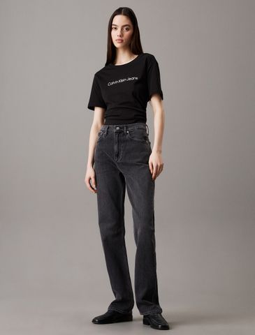 Calvin Klein - Áo thun thời trang CK Straight Logo T-shirt