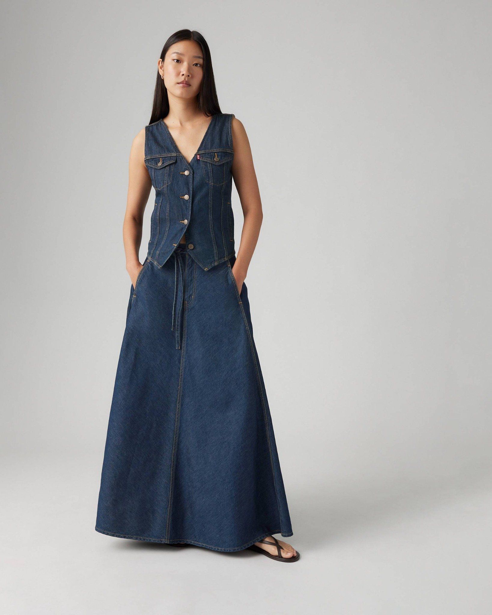 Levi's - Váy jeans nữ Women's XL Skirt