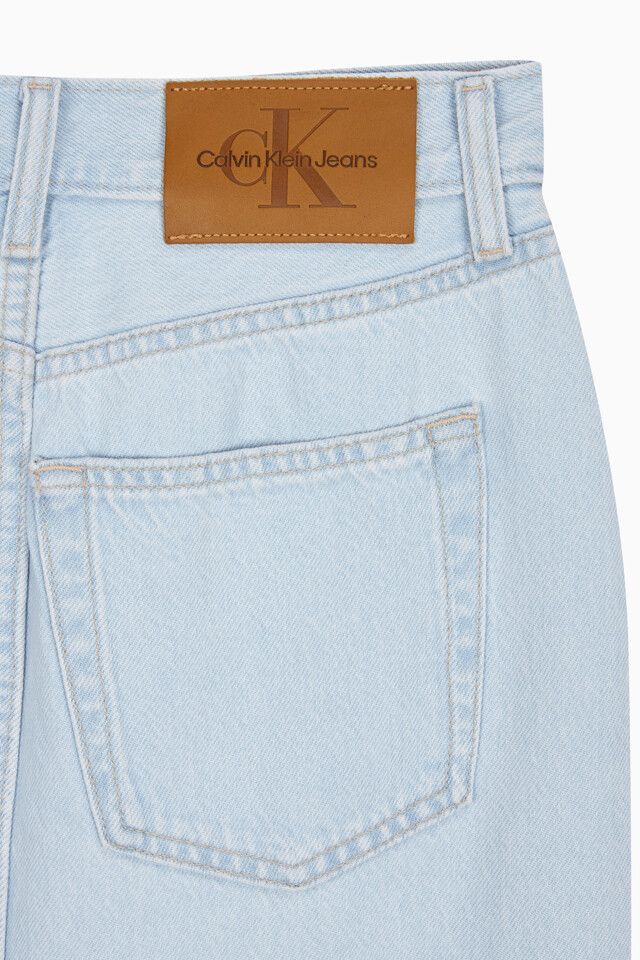 Calvin Klein - Váy jeans CK nữ Bleached Indigo Denim Column Skirt