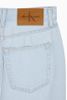 Calvin Klein - Váy jeans CK nữ Bleached Indigo Denim Column Skirt