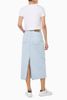 Calvin Klein - Váy jeans CK nữ Bleached Indigo Denim Column Skirt