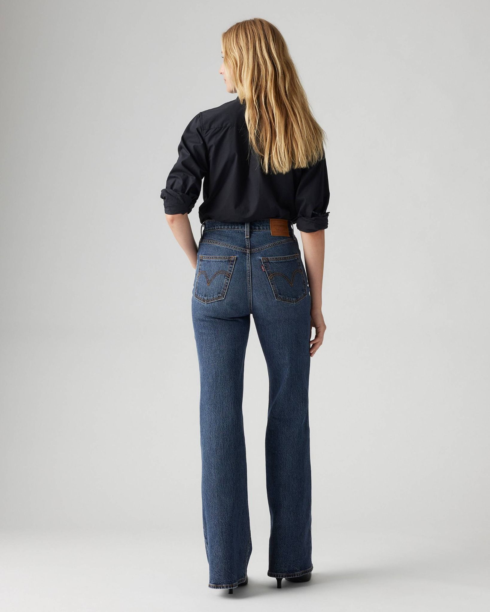 Levi's - Quần jeans dài ống loe nữ Women's Ribcage Bell Jeans