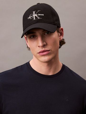 Calvin Klein - Nón lưỡi trai CK nam Monologo Embroidery Baseball Cap