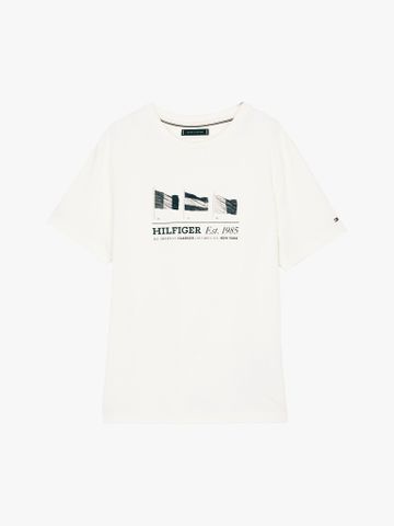 Tommy Hilfiger - Áo phông tay ngắn nam Embroidered Tees with Hilfiger Flags