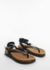 Mango - Xăng đan nữ Buckle Leather Sandals