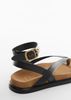 Mango - Xăng đan nữ Buckle Leather Sandals