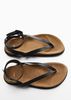 Mango - Xăng đan nữ Buckle Leather Sandals