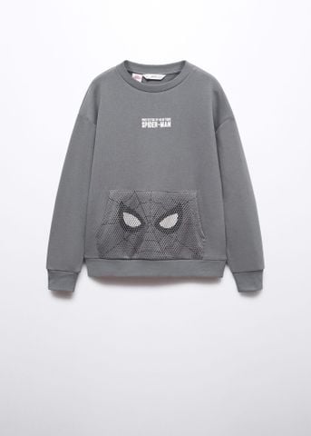 Mango - Áo nỉ bé trai Spider-Man Hoodie