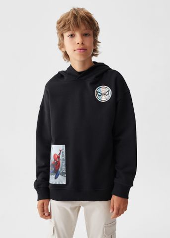 Mango - Áo nỉ bé trai Spider-Man Hoodie