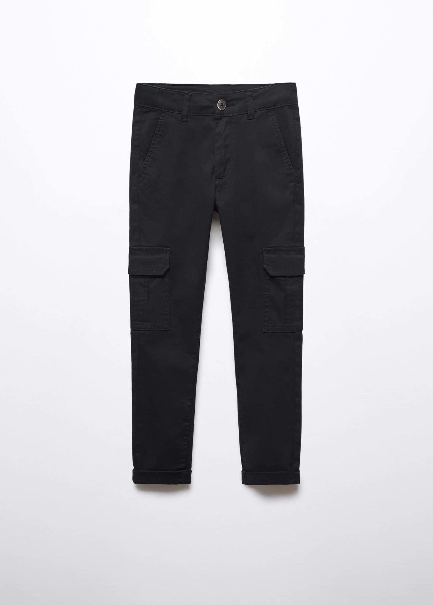 Mango - Quần dài bé trai Washed Cotton-blend Cargo Trousers