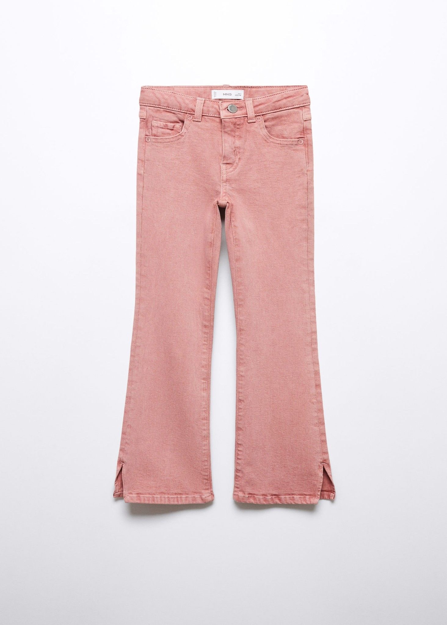 Mango - Quần jeans bé gái Flared Jeans With Slits