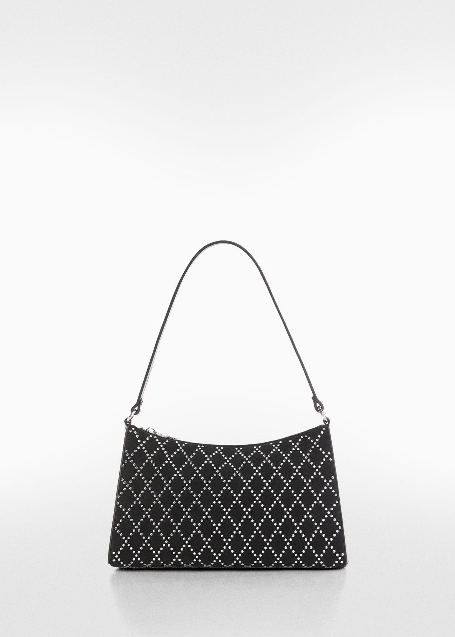 Mango - Túi xách nữ Shoulder Bag with rhinestone Detail