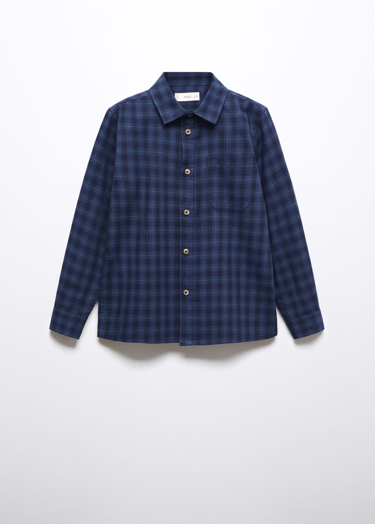 Mango - Áo sơ mi bé trai Checked Cotton Dress Shirt