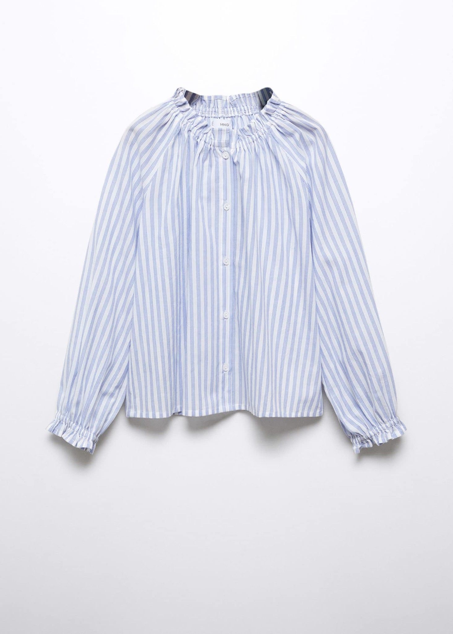 Mango - Áo thời trang bé gái Striped Cotton Blouse