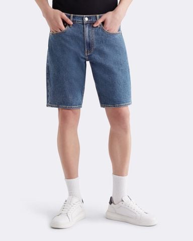 Calvin Klein - Quần jeans ngắn nam Recycled Cotton Regular Straight Denim Shorts