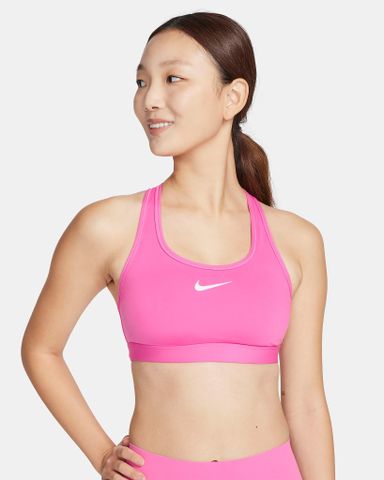 Nike - Áo ngực nữ hỗ trợ cường độ vừa Swoosh Medium Support Women's Padded Sports Bra