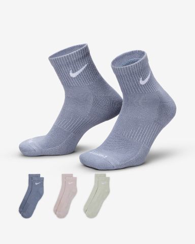 Nike - Bộ ba đôi Vớ thể thao Nam Everyday Plus Cushioned Training Ankle Socks (3 Pairs)