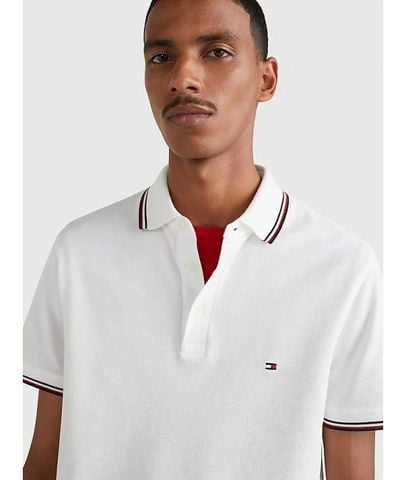 Tommy Hilfiger - Áo polo tay ngắn nam 1985 Tipped Slim Polo - 4
