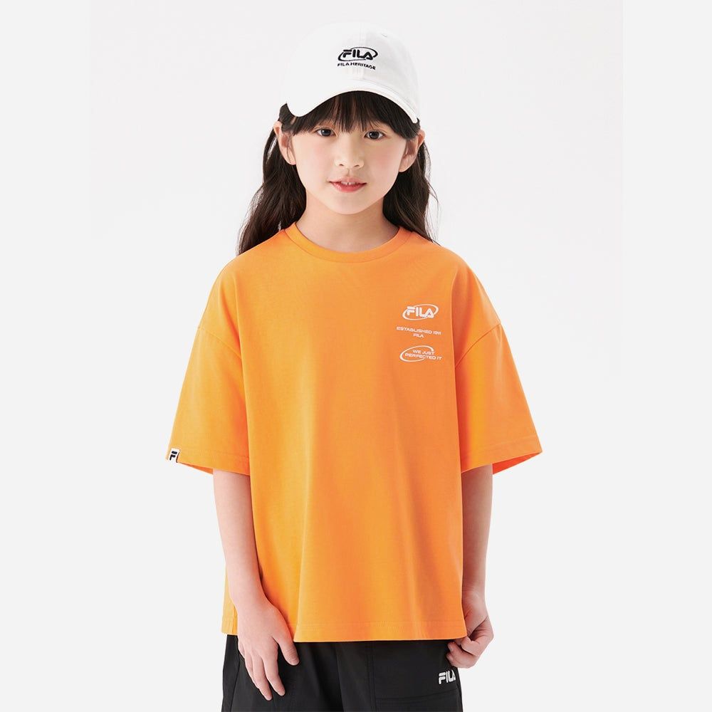 Fila - Áo tay ngắn trẻ em Colorful Small Logo Fila Lifestyle Tee